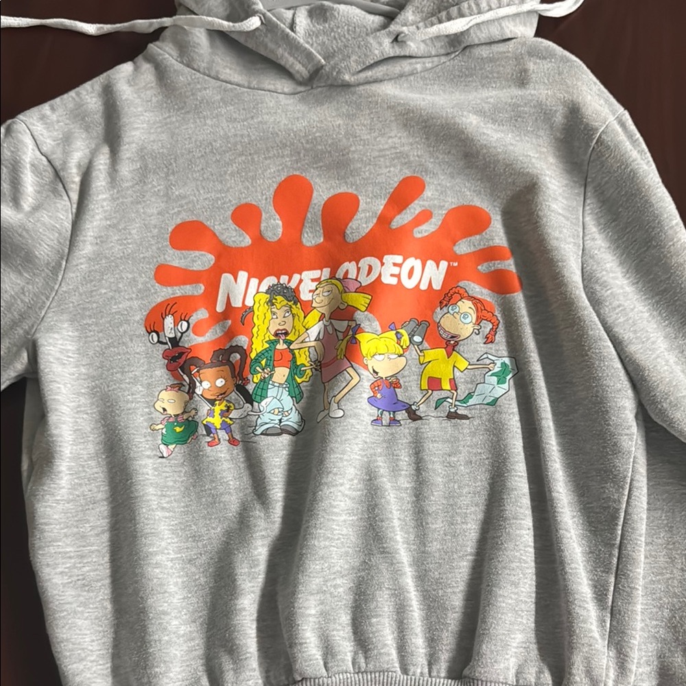 Nickelodeon Gray and Orange Rugrats Hoodie